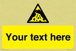 Custom Warning: Debris flow zone